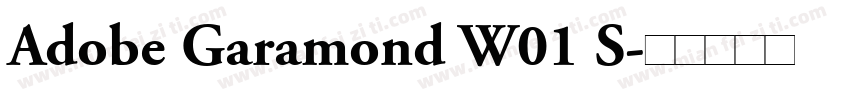 Adobe Garamond W01 S字体转换